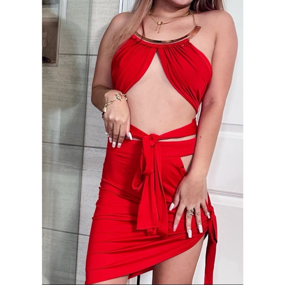 Sexy red dress